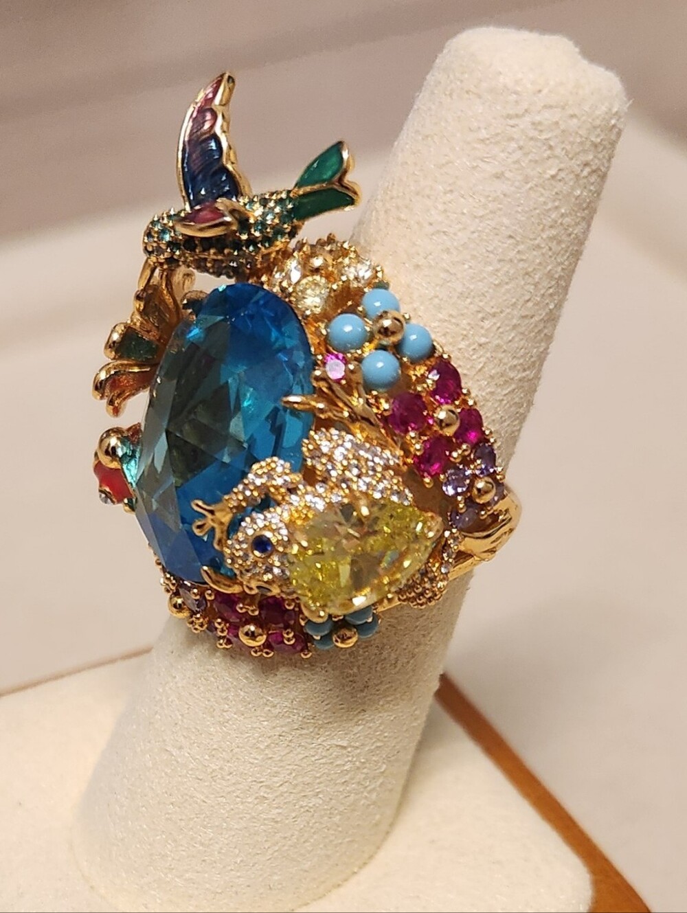 Kate Spade Nature Walk Cocktail Ring Size 6.75